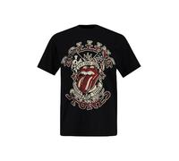 JP 1880 Camiseta, Grupo de música, Rolling Stones, Media Manga Negro 5XL 782649130-5XL