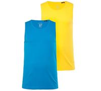JP 1880 Tank Top, 2er-Pack, Ärmellos, bis 8 XL Camiseta, Amarillo limón, XXXXL Hombres