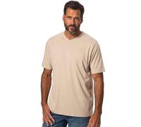 JP 1880 Camiseta para Hombre Tallas Grandes Tallas Grandes Menswear L-8XL JP1880, básica, Cuello en V, hasta 8XL 702415, Natural Melange, 7XL