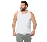 JP 1880 Hasta la Talla 68, Camiseta sin Mangas por Debajo del Abdomen, Forma más Larga, Dobladillo elástico, no se Sube, Tirantes Anchos Blanco Nieve 6XL 719783200-6XL