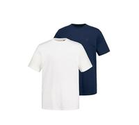 JP 1880 Camisetas, Corte básico, Pack de 2, Cuello Redondo, hasta la Talla 8 XL Azul Noche XL 702637139-XL