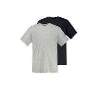 JP 1880, Camisetas en V para Hombre, Tallas Grandes, Color Gris Claro., 4XL