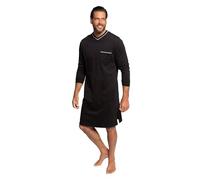 JP 1880 Camisón Pijama Largo, Negro, XXXXL para Hombre