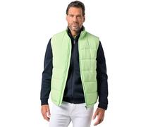 JP 1880 Chaleco acolchado, cuello alzado, cremallera, look de plumas, hasta la 7 XL pistacho 7XL 845455412-7XL