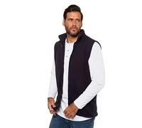 JP 1880 Chaleco de Forro Polar, Chaqueta para Hombre, Azul (Dunkel Marine), 4XL