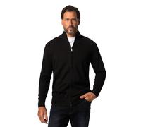 JP 1880 Hasta la Talla 7XL, Chaqueta de Punto, Cuello Alto, Cremallera, puños Acanalados, Negro XL 717032130-XL