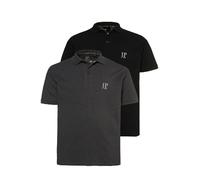 JP 1880 Polos, Basic, Paquete de 2, piqué, algodón Peinado Antracita 6XL 704317110-6XL
