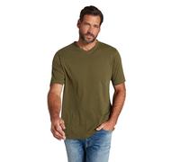 JP 1880 Camiseta, básica, Cuello de Pico, hasta la Talla 8 XL Caqui Oscuro 7XL 702415430-7XL