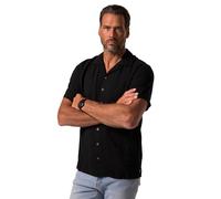 JP 1880 Hemd, Cuba-Kragen, CF, Viskose, 1/2 Camisa, Negro, 3XL Hombres