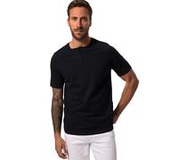 JP 1880 Henley, básico, Tapeta de Botones, Media Manga Azul Navy 6XL 726695785-6XL