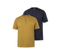 JP 1880 Henleys, 2er-Pack Camisetas, Musgo del Bosque, XXXXXXXL Hombres