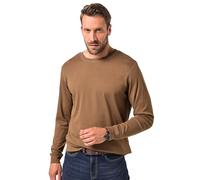 JP 1880 Herren Große Größen Übergrößen Menswear L-8xl Jp1880 Langarmshirt, Biobaumwolle, bis 8 XL Camisa, Color marrón, 4XL para Hombre