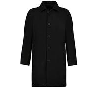 JP 1880 Abrigo de mezcla de lana, hidrófugo, cuello camisero, hasta la 8 XL negro XXL 795116130-XXL