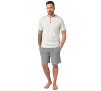 JP 1880 Pijama, Bauchfit, Ropa de casa, Camiseta, pantalón Estampado, hasta la 8 XL Hueso 6XL 844079200-6XL