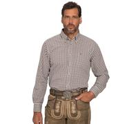 JP 1880, Hombre Talla Grande Camisa A Cuadros, marrón Oscuro, 4XL