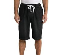JP 1880 Hombre Tallas Grandes Tallas Grandes Menswear L-8XL Bermudas, Aspecto Vaquero, 4 Bolsillos, Corte Relajado 726842, Negro, 4XL Grande