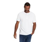 JP 1880 Hombre Tallas Grandes Tallas Grandes Menswear L-8XL JP1880 Henley, básico, Tira de Botones, Media Manga, hasta 7 XL 726695, Blanco, 7XL