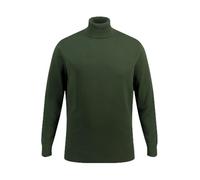 JP 1880, Hombres, Tallas Grandes, Cuello Alto, Jersey de Punto Fino, Verde Oscuro, 3XL Grandes