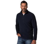 JP 1880, Hombres Tallas Grandes Troyer Forro Polar Cuello Alto Cremallera, Azul, XXL