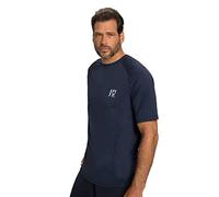 JP 1880 Jay-pi Flexnamic-Camiseta de Manga Corta, Azul Oscuro, 6XL para Hombre
