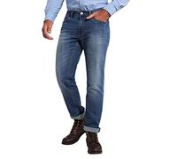 JP 1880 Jeans, Super Stretch, Kontrast Stitching, 5-Pocket, Straight Fit Pantalones, Denim Wash, 33 para Hombre