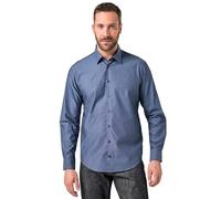 JP 1880 JP1880 Camisa, Business, Manga Larga, Lunares, Cuello Kent, Modern Fit, hasta la 8 XL Azul Vaquero 4XL 846038721-4XL