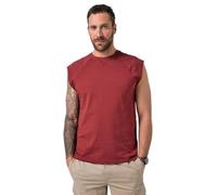 JP 1880 Jp1880 Camiseta sin Mangas para Hombre, Hombros superpuestos, Cuello Redondo, hasta 8 Camisetas XL, Caoba, 7XL