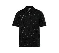 JP 1880 Jp1880 Poloshirt, Halbarm, Piqué, Minimal Print, bis 8 XL Camisa, Negro, 6XL Hombres