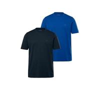 JP 1880 Jp1880 T-Shirts, Basic, 2er-Pack, Rundhals, bis 8XL Camisa, Azul Cobalto, 4XL para Hombre