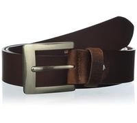 JP 1880 Mens 705233 - Cinturón de piel para hombre (talla grande, talla grande, hasta 170 cm, hebilla de metal), marrón caoba, 110 cm