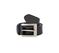 JP 1880 Mens 705233 - Cinturón de piel para hombre (talla grande, talla grande, hasta 170 cm, hebilla de metal), Negro, 145