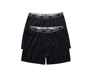 JP 1880 Mens Boxershort Jersey with flexnamic Waist 2Pack Bóxer, Schwarz, 8 para Hombre