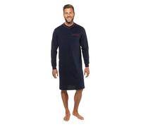 JP 1880 Nachthemd, Homewear, Uni, Langarm, bis Gr 8XL Conjunto de Pajama, Azul Oscuro, 4XL Hombres