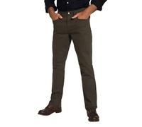 JP 1880 Pantalones de Sarga, Ajuste Abdominal, 5 Bolsillos, Corte Regular Chino, Azul Oscuro, 52W x 34L para Hombre