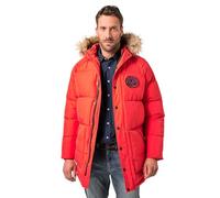 JP 1880 Parka Acolchada Capucha, Piel sintética, Insignias Rojo Amapola L 841542528-L