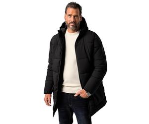 JP 1880 Parka, Kapuze, Warm Gefüttert Chaqueta, Negro, XXL para Hombre