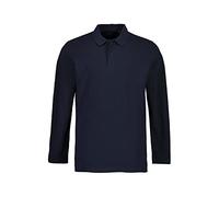 JP 1880 Polo básico, Manga Larga, piqué, hasta 8 XL, Azul Marino, Hombre