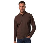JP 1880 Polo JP1880, básico, Manga Larga, piqué, hasta la Talla 8 XL marrón Caoba 8XL 799230115-8XL