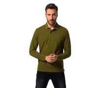 JP 1880 Long Sleeve Piqué Polo Shirt, Verde (Moss Green), 5X-Large para Hombre