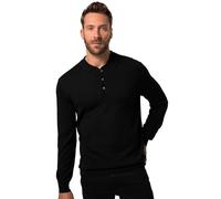 JP 1880 Polo de Punto FLEXNAMIC®, Manga Larga, Merino-Touch, hasta 7 XL Negro 6XL 829307100-6XL