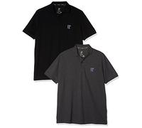 JP 1880 Polos, Basic, Paquete de 2, piqué, algodón Peinado Antracita 3XL 704317110-3XL