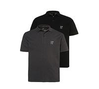 JP 1880 Polos, Basic, Paquete de 2, piqué, algodón Peinado Antracita 5XL 704317110-5XL