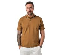 JP 1880 Polo para Hombre, Minimal AOP, piquee, 1/2, marrón Dorado, XXL