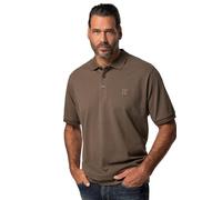 JP 1880, Polo para Hombre, Tallas Grandes, Ajuste Abdominal, marrón, XXL