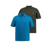JP 1880 Polos, Basic, Paquete de 2, piqué, algodón Peinado Turquesa Azulado 5XL 704317761-5XL