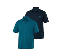 JP 1880 Poloshirts, Basic, 2er-Pack, Piqué, Gekämmte Baumwolle Polo, Caqui Claro, L Hombres