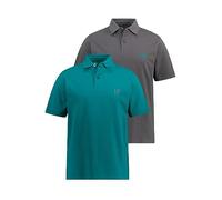 JP 1880 Polos, Basic, Paquete de 2, piqué, algodón Peinado bencina XXL 704317460-XXL