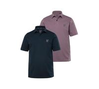 JP 1880 Polos, Basic, Paquete de 2, piqué, algodón Peinado Malva 5XL 704317829-5XL
