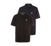 JP 1880 Polos, Basic, Paquete de 2, piqué, algodón Peinado Negro 7XL 704317130-7XL