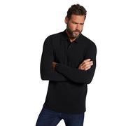 JP 1880 Poloshirt, Basic, Langarm, Piqué, bis 8 XL Polo Piquee 1/1, Negro, 4XL Hombres